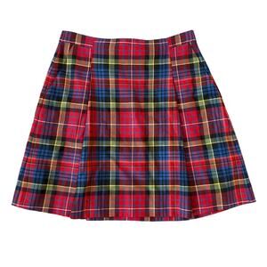 Brooks Brothers Red Fleece Traditional Plaid Pleated Skirt Size 4